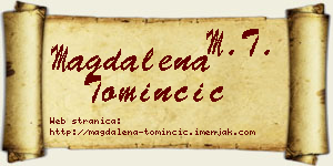 Magdalena Tominčić vizit kartica